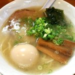 らぁ麺むらまさ - 塩らぁ麺（中）：600円に煮玉子：100円トッピング