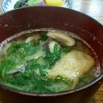 兼山 - カツ定食１３００円の味噌汁（単品なら２００円）