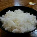 兼山 - カツ定食１３００円のごはん（単品なら１５０円）
