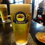 手打そば千花庵 - 生ビール