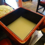 手打そば千花庵 - 蕎麦湯