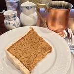 椿屋珈琲 - プレミアム紅茶シフォンセット 1330円   食器類はロイヤルコペンハーゲン