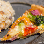 スラッシュカフェ - サーモンと和野菜のキッシュ
・玄米入りのシーフードのリゾット【2015年6月】