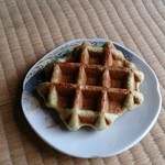 金砂郷食品株式会社 納豆工房 - 世界初の納豆入りワッフル（常陸野和っふる）￥150