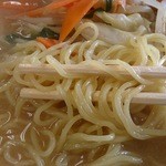 昇龍 - 味噌ラーメン￥650（麺固め）麺アップ