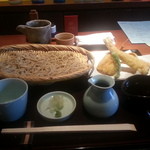 蕎・馳走 岩舟 - 穴子天せいろ