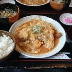 Houchou - カツの柳川風（定食）