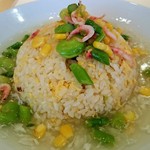 百楽 - 桜海老と春野菜のあんかけ炒飯(850円)