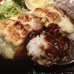 Cafe 婆沙羅 うさぎ堂 - とんチーカレープレート（1080円）アップ