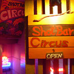 Shot bar circus - お店の看板その２