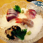 かく田 - 本日オススメ刺身盛り合わせ