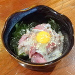 魚屋きいもん - イワシの塩ユッケ750円+税