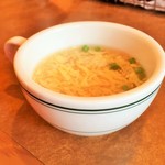 ステーキハウス ブロンコビリー - セットの卵スープ