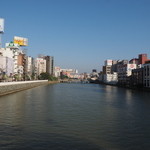 中洲ちんや - 2015年4月　福博であい橋より