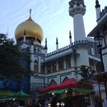 SINGAPORE ZAM ZAM - Sultan Mosque（アラブ人街のランドマーク的存在）圧倒的な美しさ☆