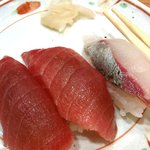 寿司居酒屋 日本海 - 中トロとシマアジ