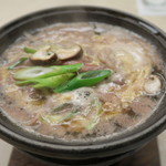 洛北荘 - 2015年06月26日（金）　夕食　台物（牛柳川鍋）