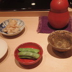 お通しと純米鄙願