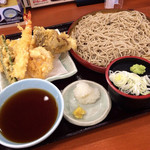 Tendon Tenya - 元祖オールスター天そば840円