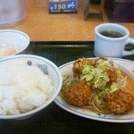 テンホウ - 油淋鶏定食とセットギョーザ