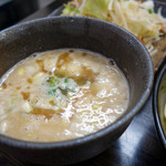 ワンズ ワンズ - 肉野菜つけ麺（スープ）