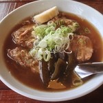 がんばるめん - らーめん 細麺＋パイカ二個追加