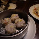 エビシュウマイとホタテの蒸し物