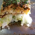 お好み焼 ゆりちゃん - この断面♪