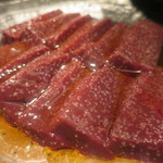 焼肉  炭聖 - レバー焼き