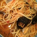 Restaurant A Coeur Joie - あさりとムール貝のトマトスパゲッティ