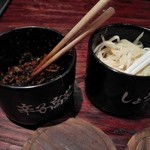 博多一双 - 卓上（辛子高菜・しょうが）