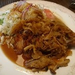 ビストロミカサ - 前田ポークのしょうが焼き(1200円)