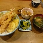 辰美 - 大海老天丼(680円)