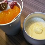 佐藤洋菓子店 - プリンアラモード　豆乳プリン