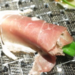 カゲロウ - 生ハムとオクラのヴァポーレ　サマートリュフのグリビッシュ