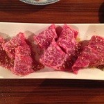 たれ焼肉 金肉屋 - かめのこ(これだけ、サシが入っていても、肉の旨みが強く、以外とあっさり。890円!!!)