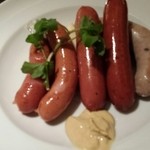 ソーセージのグリル盛り合わせ