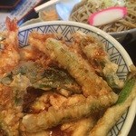 滝見屋 - 天丼と蕎麦セット