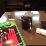 さいわい - アイスコーヒー飲みながら本読んでた