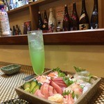 居酒屋 友情 - 新鮮な魚の盛合せになります！是非召し上がって下さぃ。