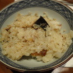 旬鮮炭火焼 獺祭 - 鯖の炊き込みご飯