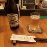 おでんの冨茂登 - 瓶ビール（サッポロクラシック）６３０円