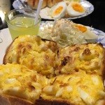 ティーハウス リーベ - 玉子トーストセット600円