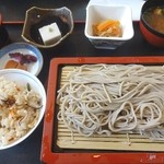 道の駅 いながわ そばの館 - ざるそば定食(1000円)