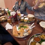 Andhra Kitchen - ６人全員がミールス！