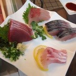 魚や 粋 - かつお・かんぱち・尾長鯛・ごま鯖