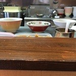 らあめん サンド - 左:鶏そば、真ん中:煮干しそば、右:塩らあめん…それぞれ丼が違います