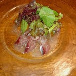 シーフードレストラン アクア - 鯖のカルパッチョ