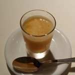 レストランひらまつ レゼルヴ - オレンジのパチパチシャーベット