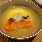 温味 - 紅鮭と冬瓜のお椀